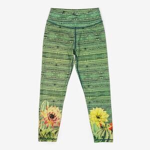Prana Roxanne Printed Legging Extra Small Bora Bay Cacti Green Artsy Athleisure